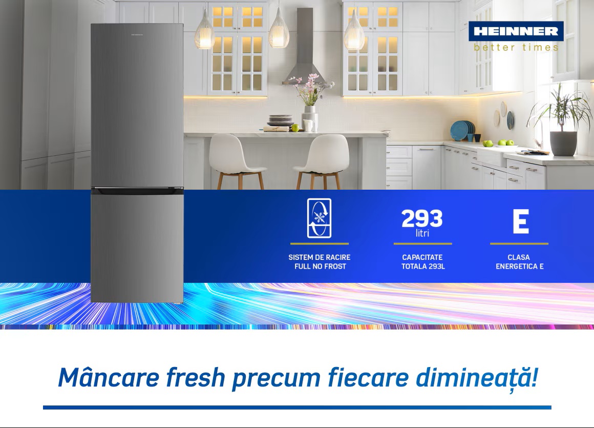 descriere Combina frigorifica Heinner HCNF-HM293XE++