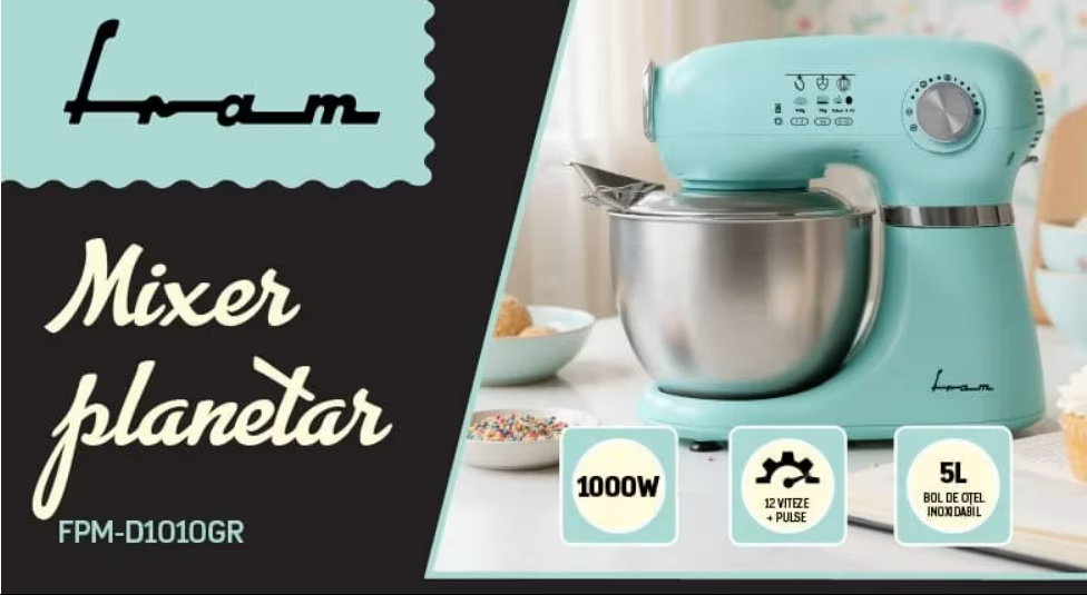 descriere Mixer planetar Fram FPM-D1010GR